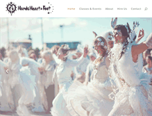 Tablet Screenshot of handsheartfeet.com